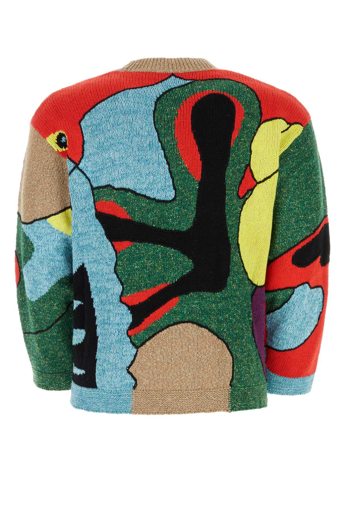 Kenzo Multicolor Cotton Blend Sweater In 83