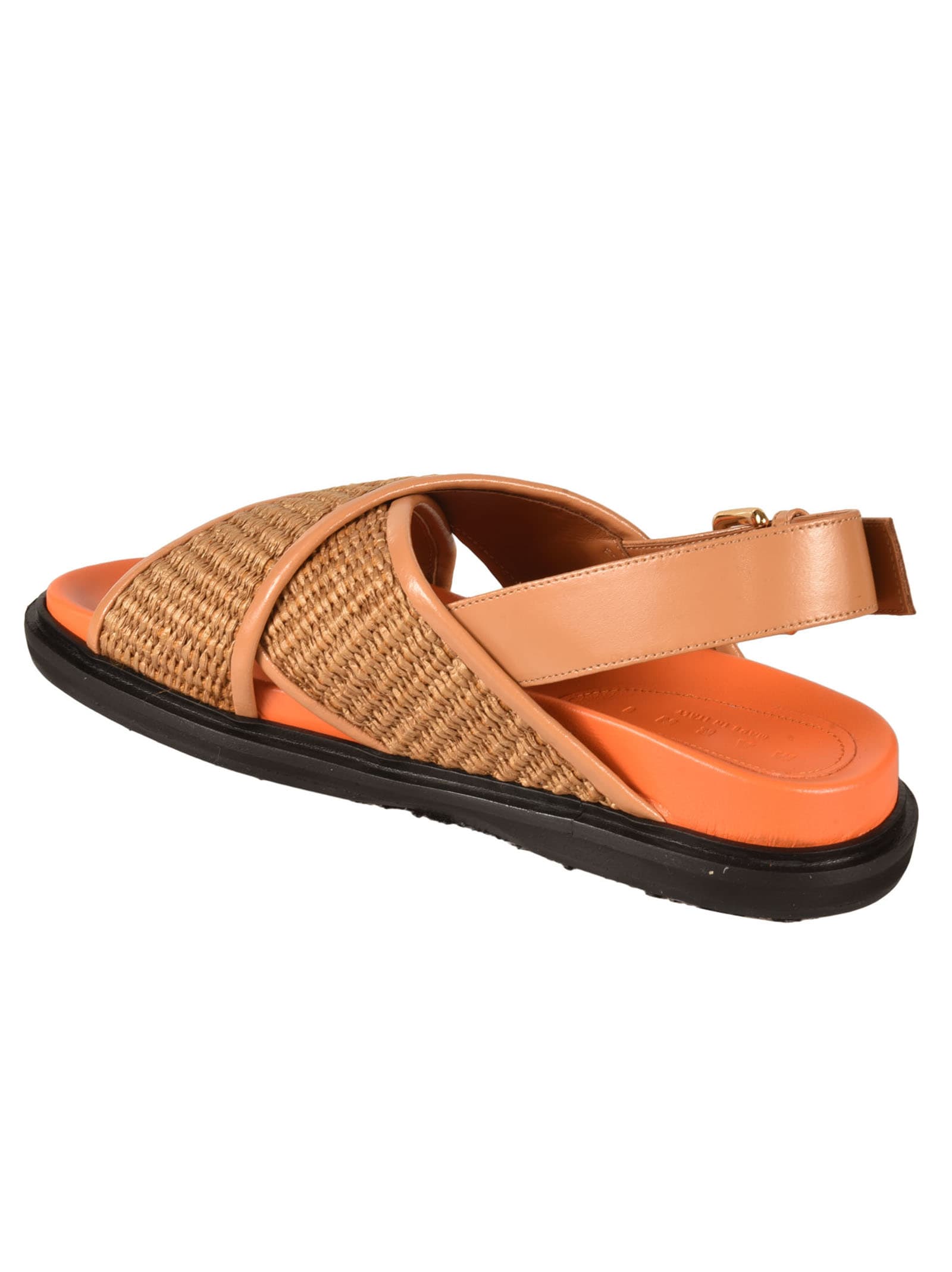 Shop Marni Fusbett Sandals In Neutro