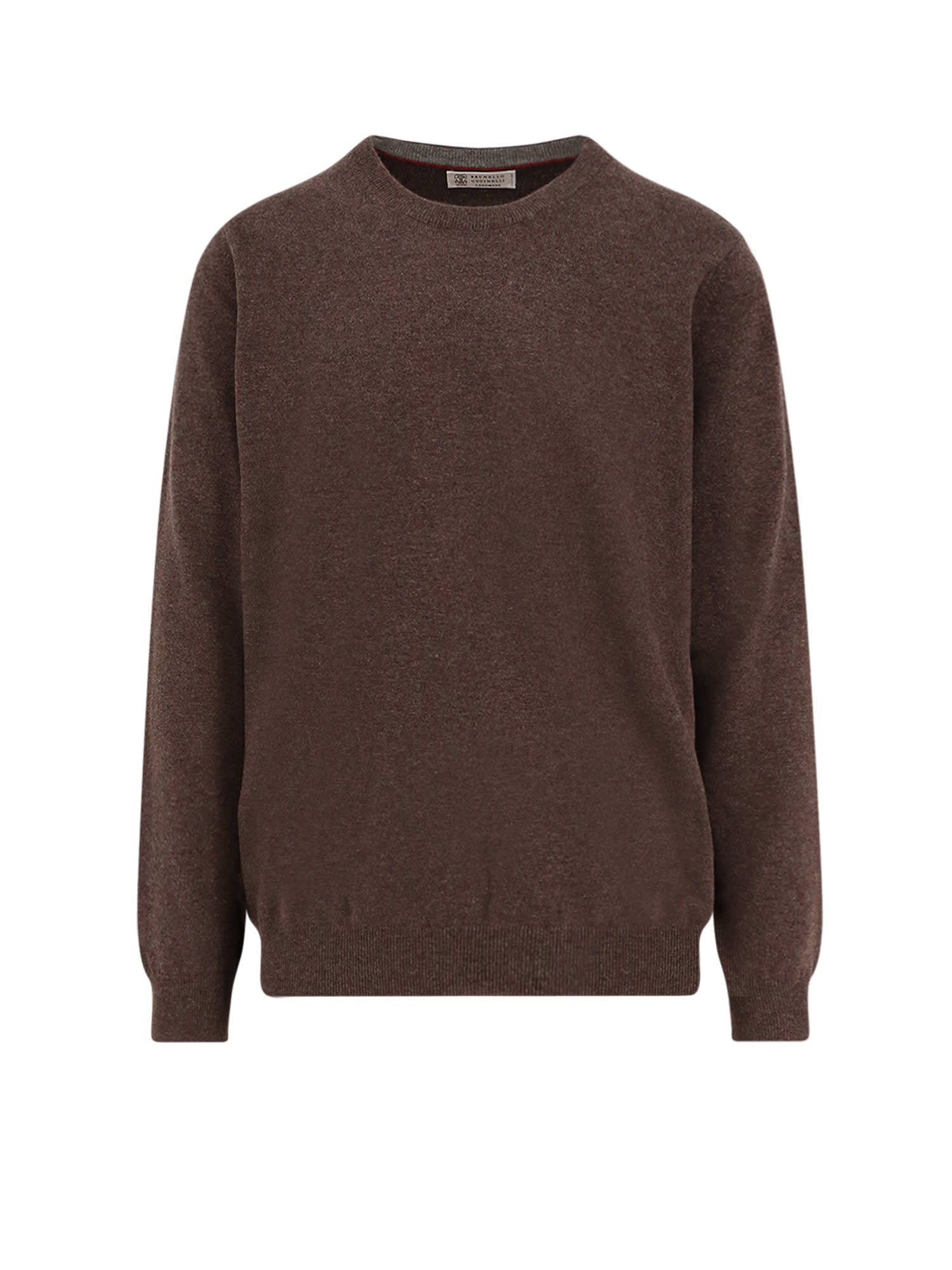 Brunello Cucinelli Cashmere Crew-neck Sweater Ribbed Finish