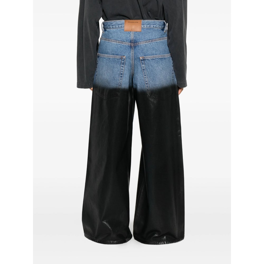 Alexander Wang Blue Denim Women In Black