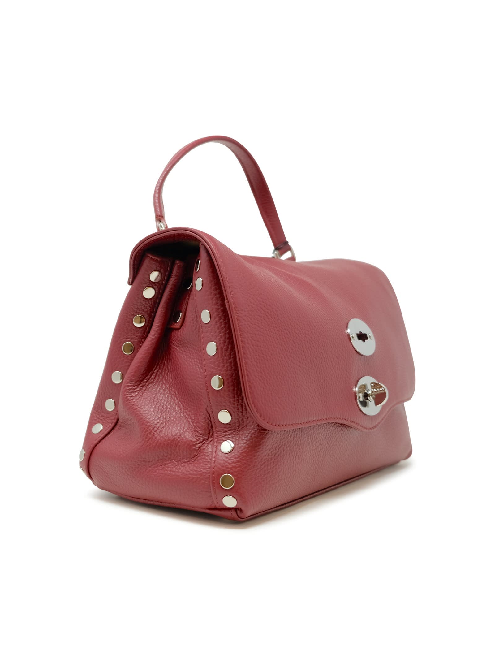 Zanellato 068010-0050000-z0940 Red Opera Postina Daily Giorno S Leather Handbag In Burgundy