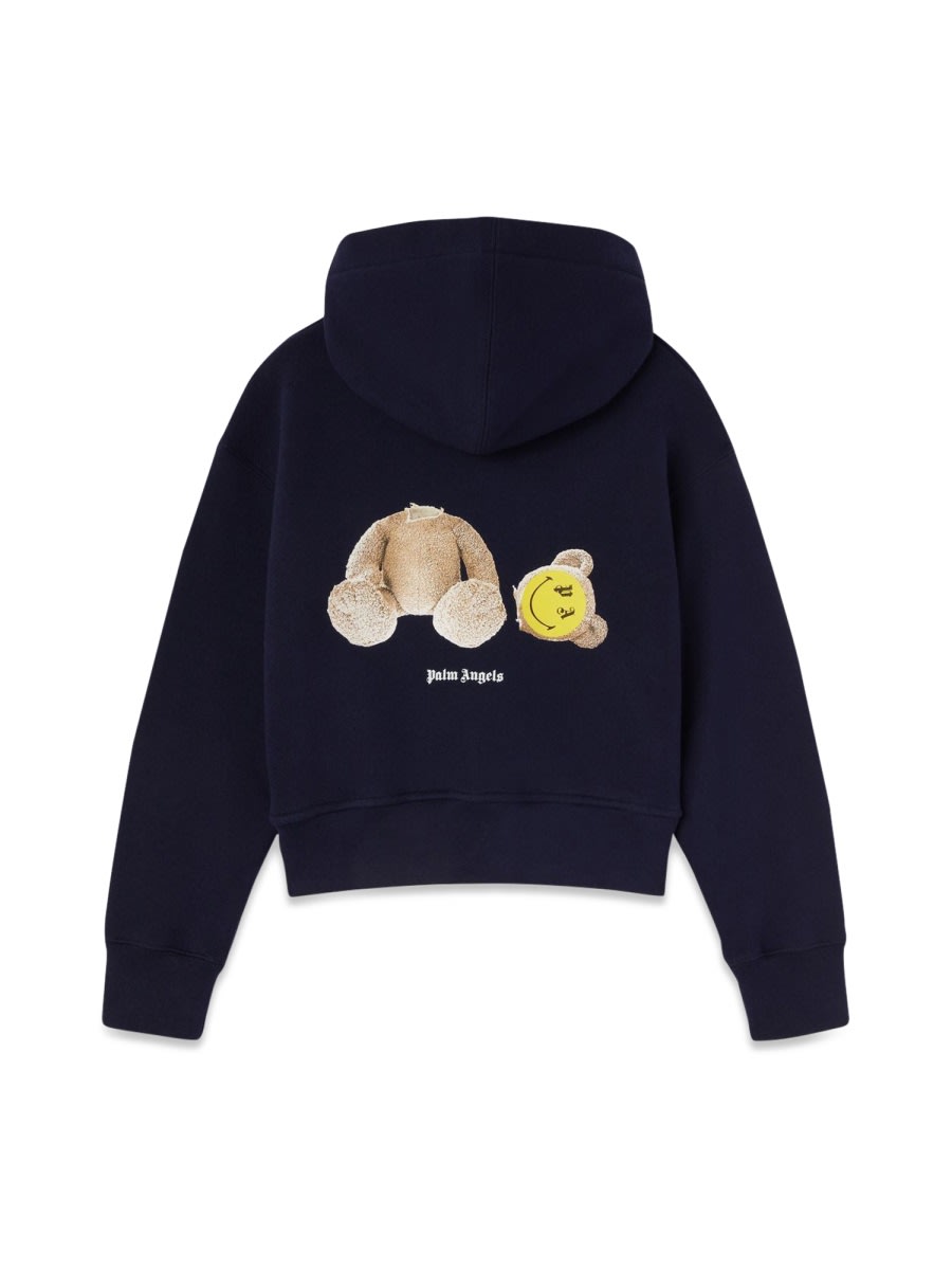 PALM ANGELS ZIP SWEATSHIRT.