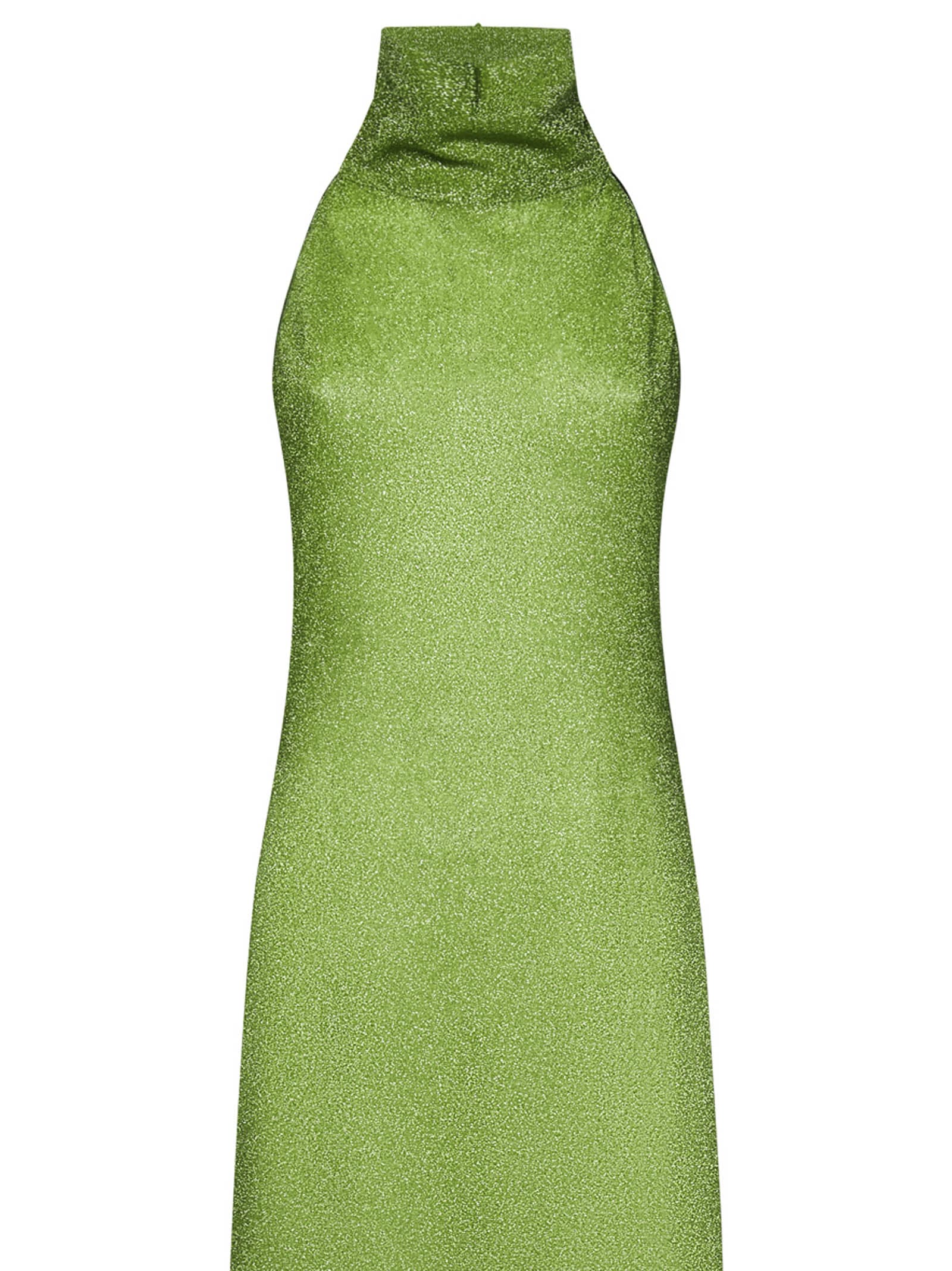 Shop Oseree Lumi Dress In Lime