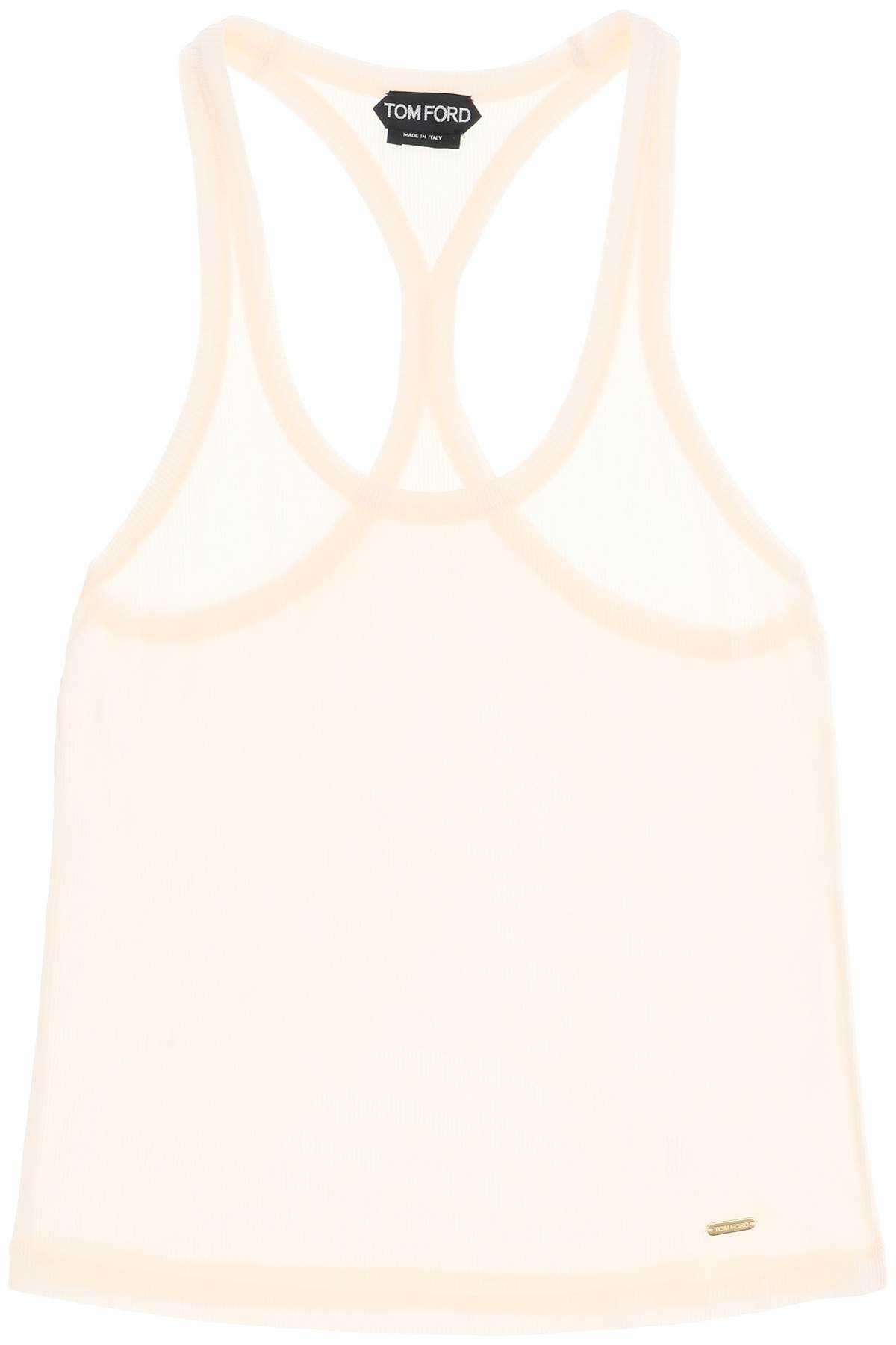 Shop Tom Ford Racerback Tank Top In Powder