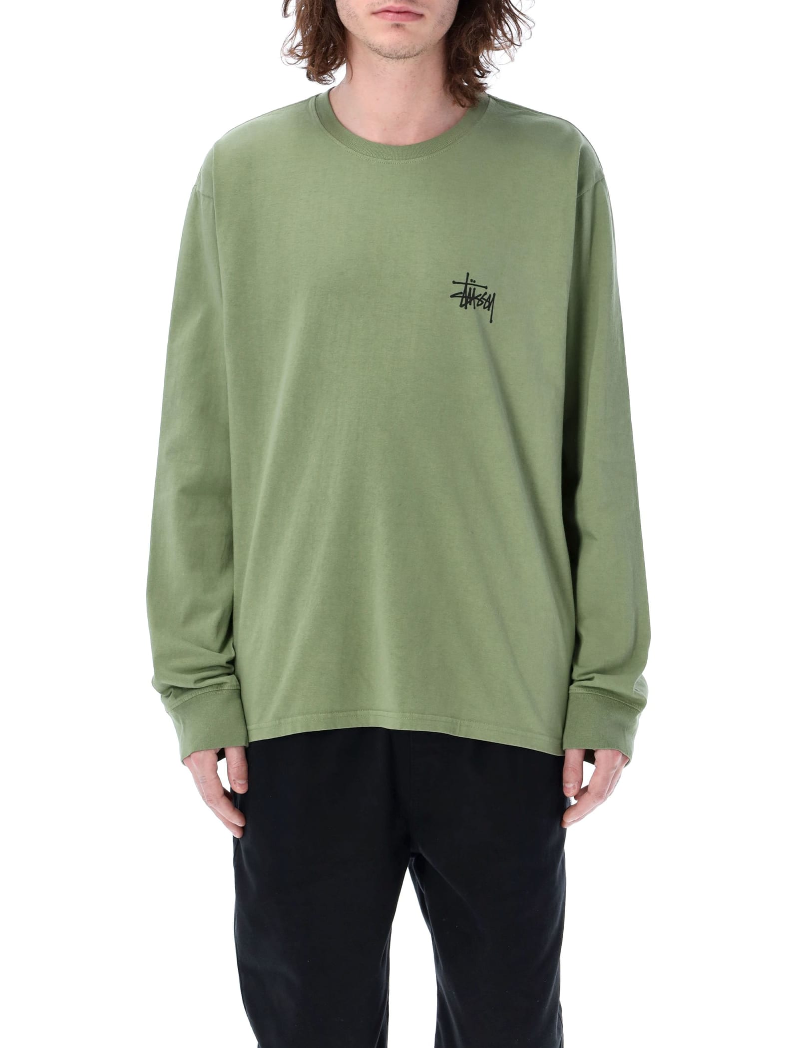 【Stussy】 Basic Stussy Pigment Dyed T-Shirt Artichoke 2023 Basic Stussy Pigment Dyed T-Shirt – Premier