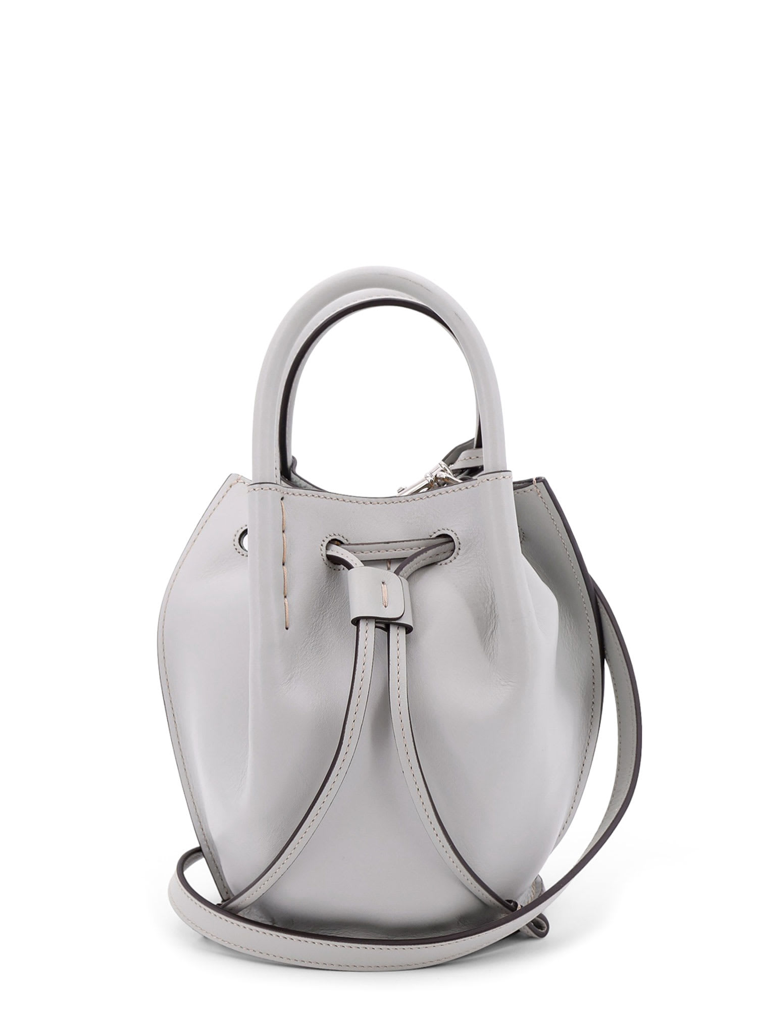 TOD'S EXPOSED STITCH MINI BUCKET BAG