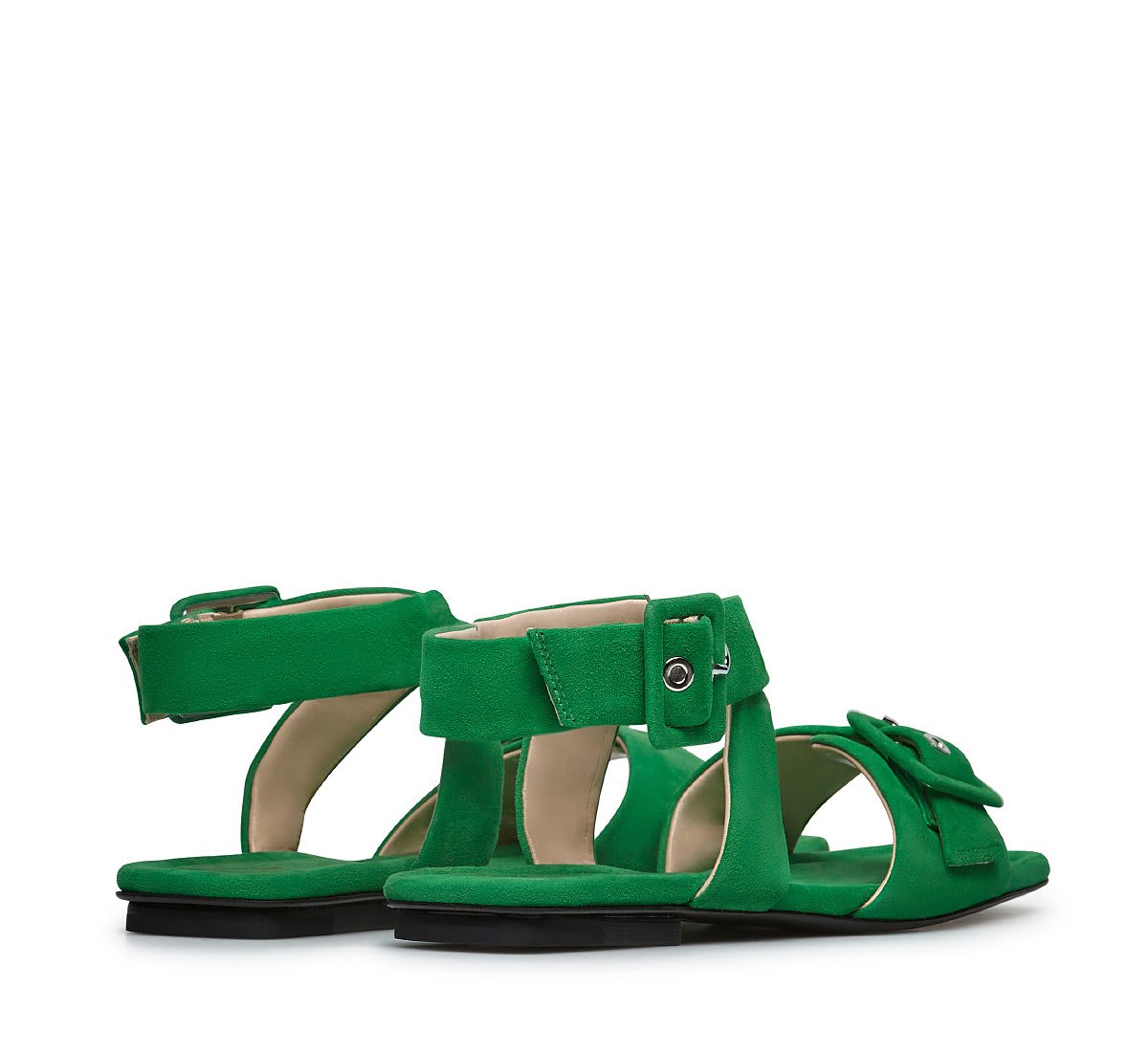 Shop Fabi Sandal In Verde