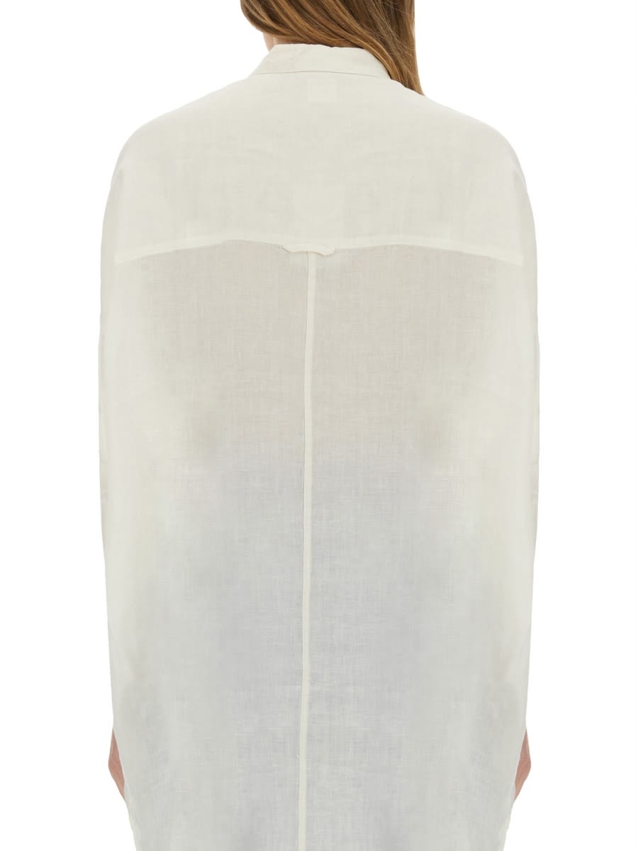120% Lino Linen Shirt In White