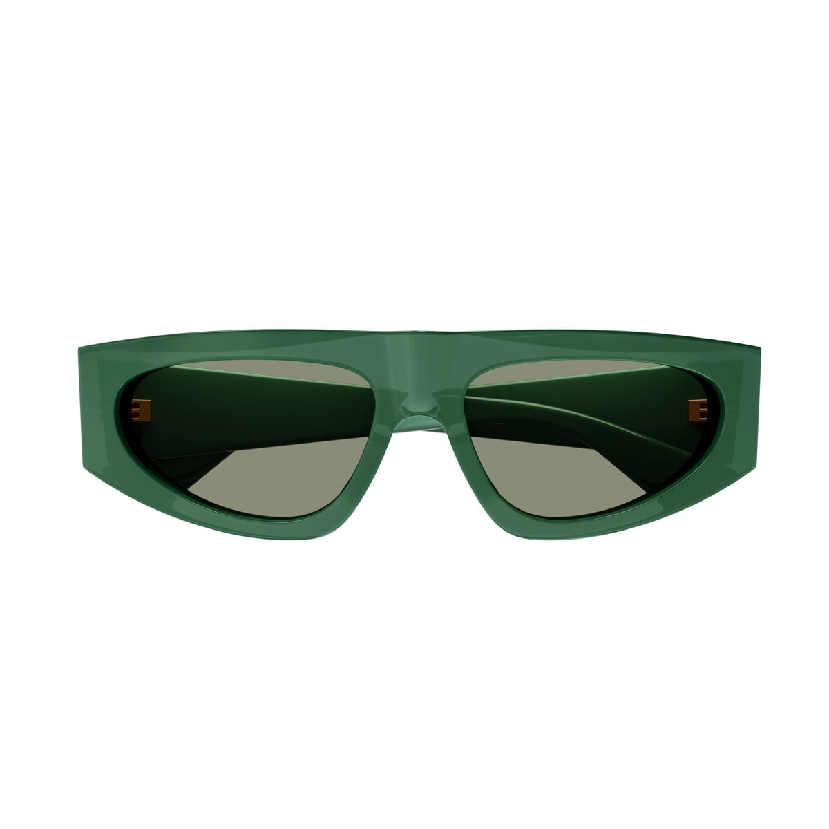 Bottega Veneta Bv1277s Tri-fold-line New Classic 003 Sunglasses In Verde