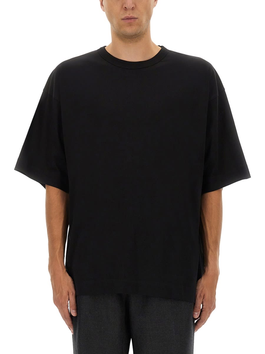 Dries Van Noten Casual Cotton T-shirt Short Sleeves In Black