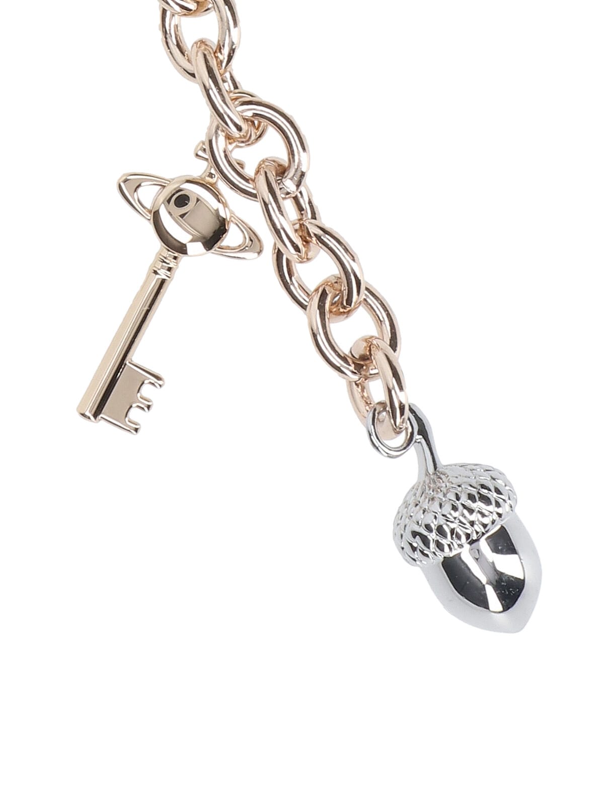 Vivienne Westwood Rhinestone Keyring In Gold