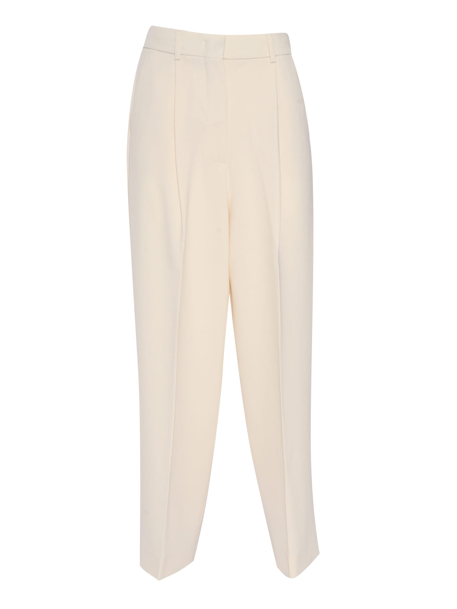 Shop Weekend Max Mara Ronchi Long Trousers In White