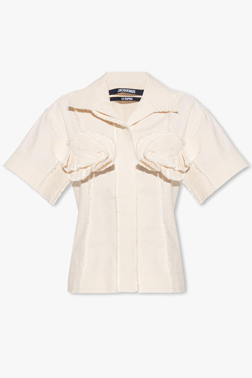 Shop Jacquemus Artichaut Short-sleeved Shirt In Neutrals