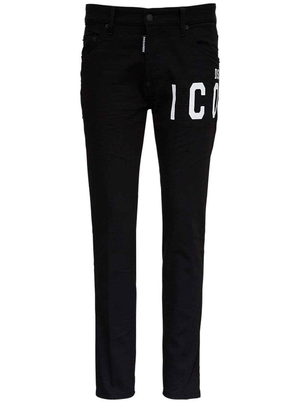 Dsquared2 Cotton Jeans With Icon Print