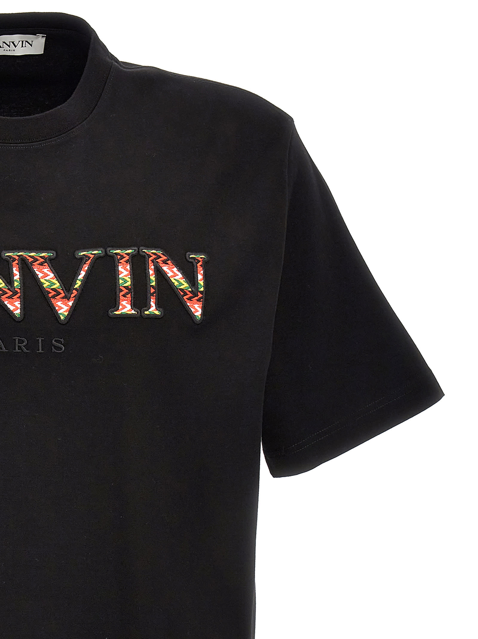 Shop Lanvin Classic Curb T-shirt In Nero
