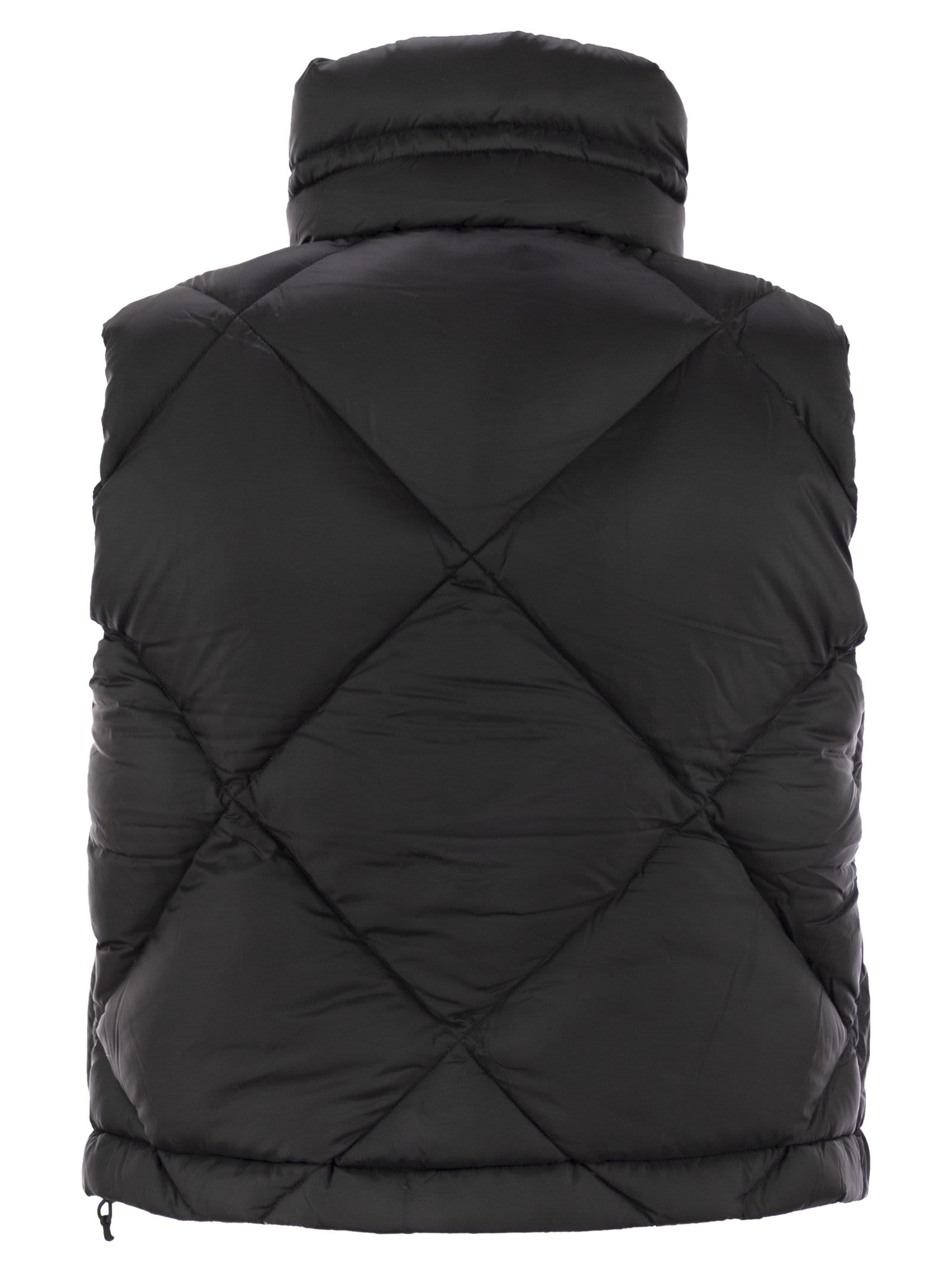 K-way Will Super Light Thermo Heavy Waistcoat In Black