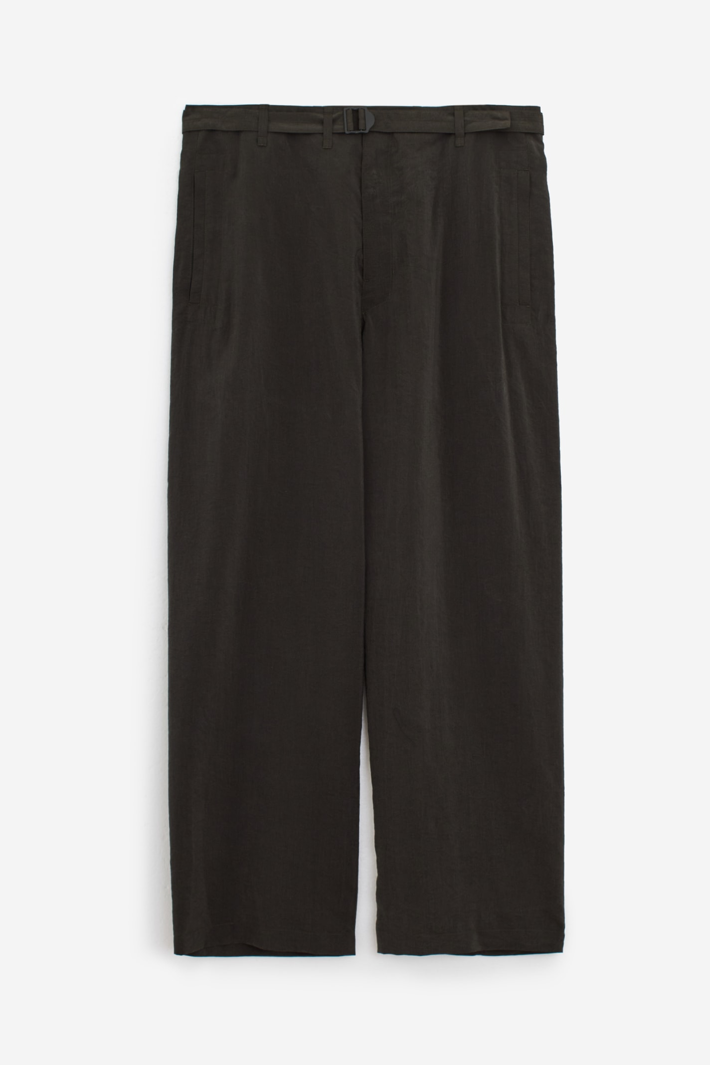 Shop Lemaire Seamless Belted Pants In Brown