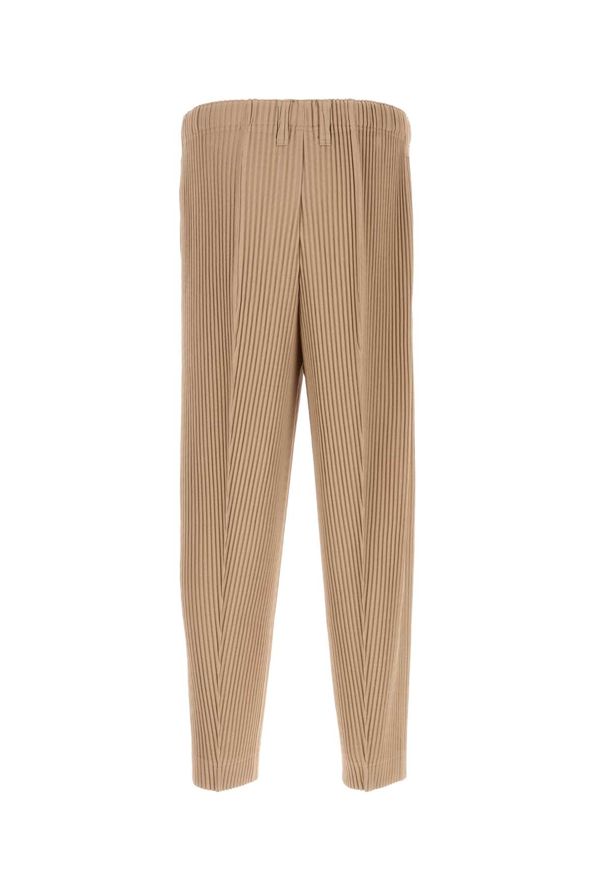 ISSEY MIYAKE ANTIQUED PINK POLYESTER PANT