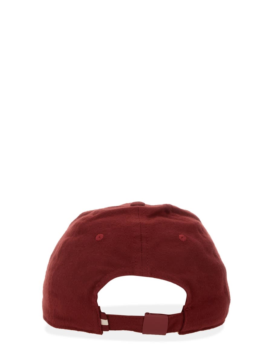 Shop Bally Hat With Logo In Red