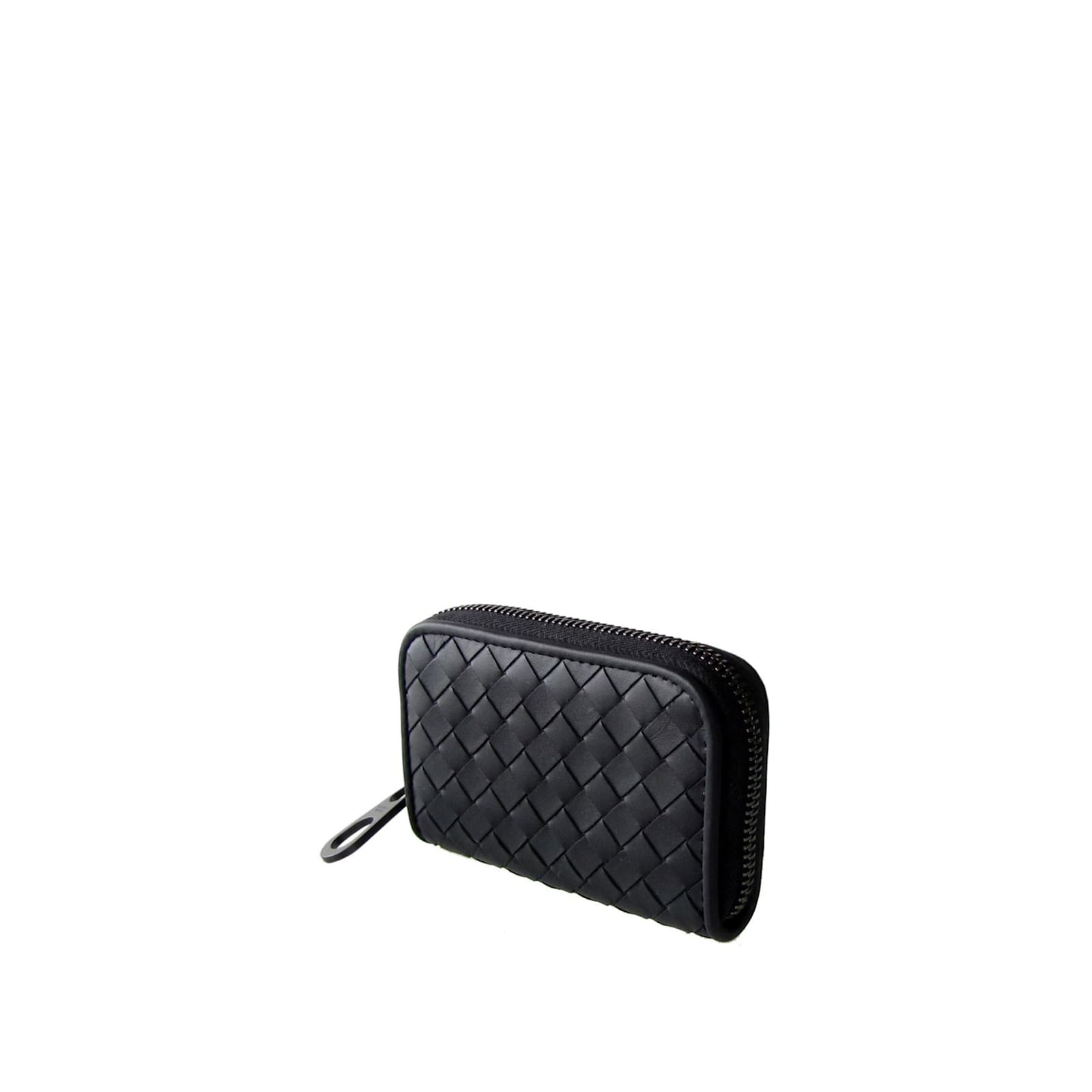 Shop Bottega Veneta Intrecciato Wallet In Black