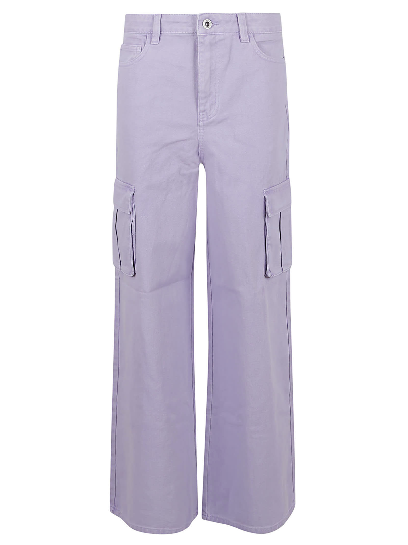 Lilac Denim Cargo Jeans
