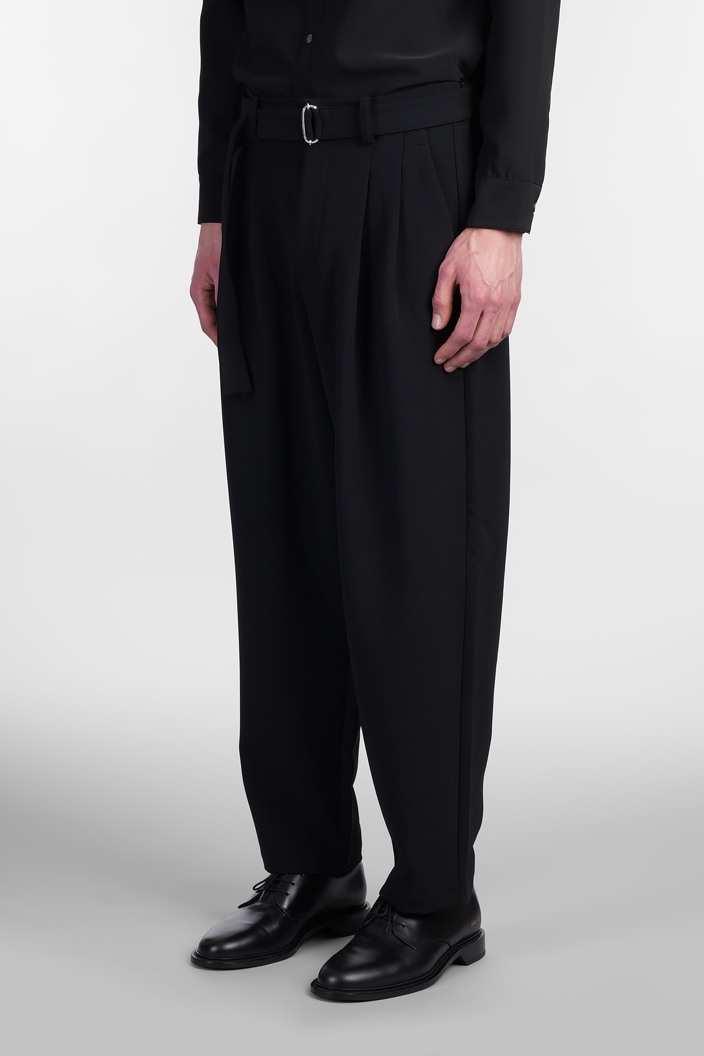 Attachment Black Tapered Trousers In Black