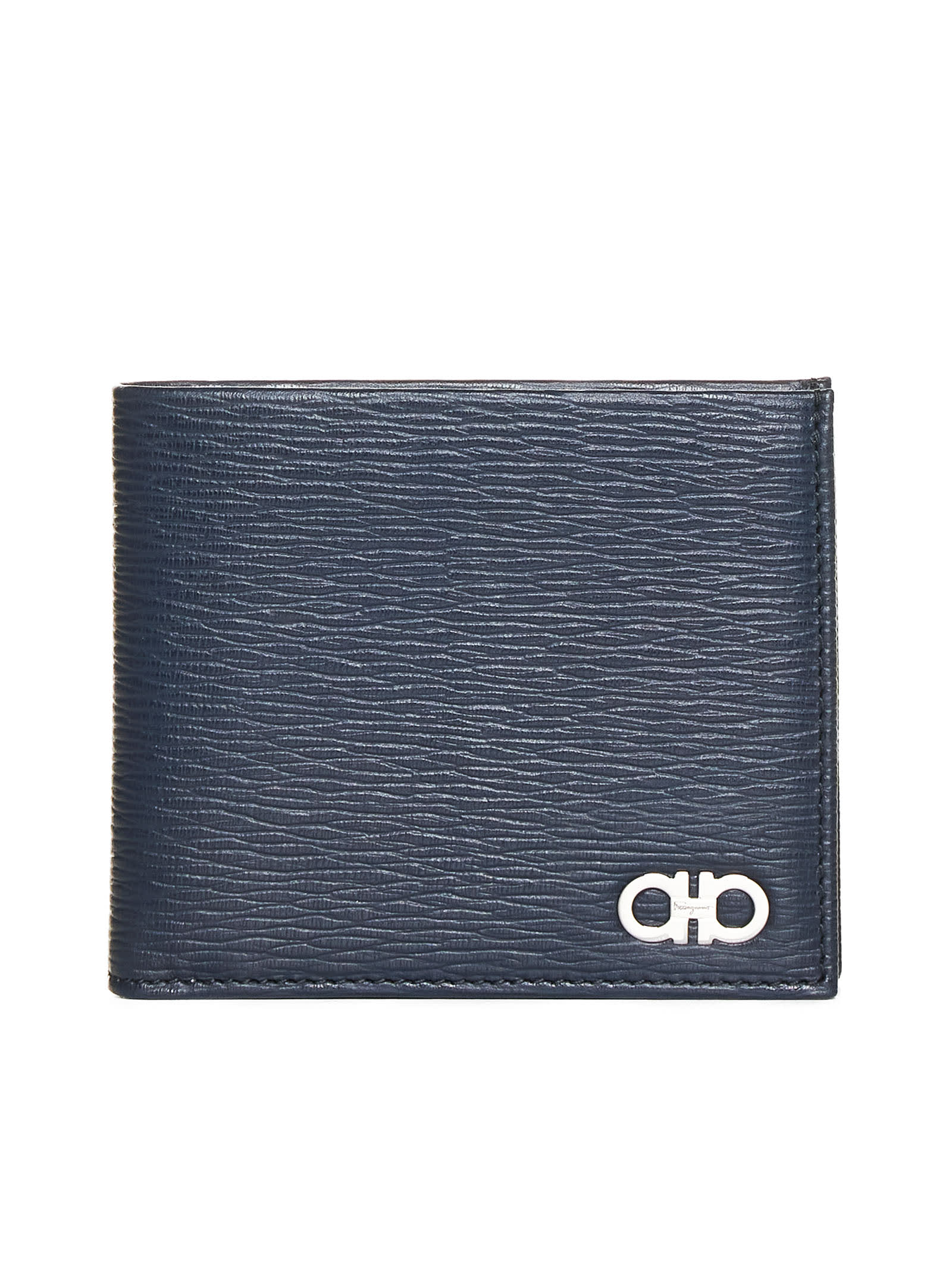 Ferragamo Wallet In Deep Ocean Nero