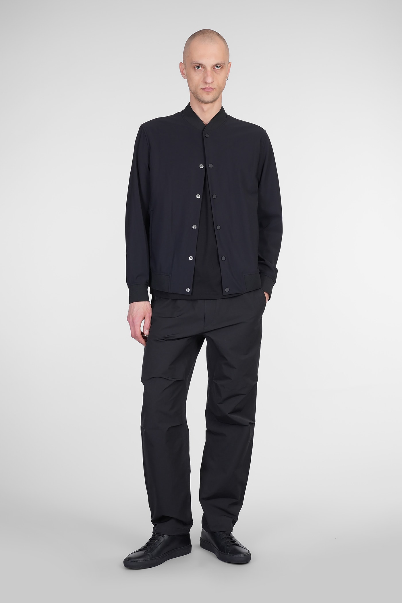Theory Pants In Black Cotton In Black