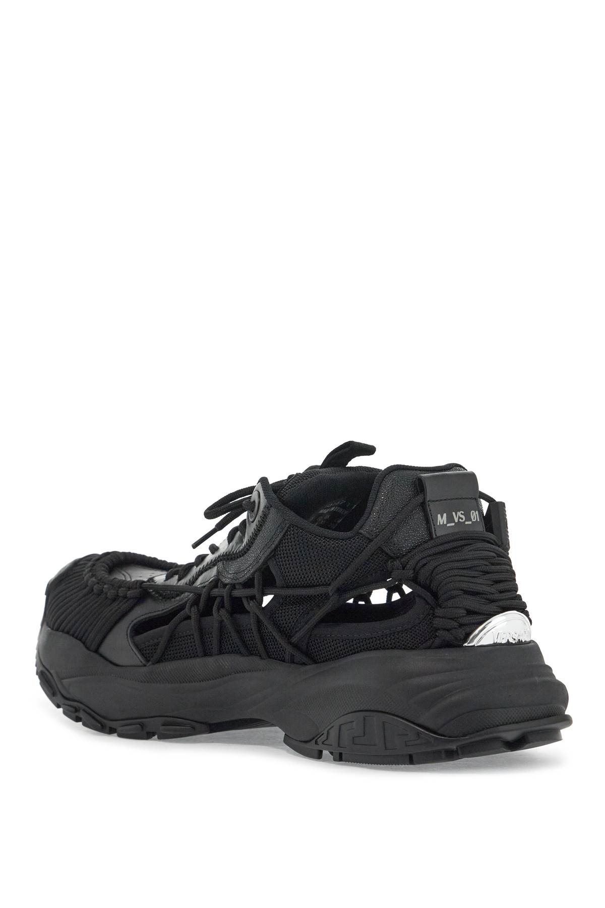 Versace Black Sneakers In Black (black)