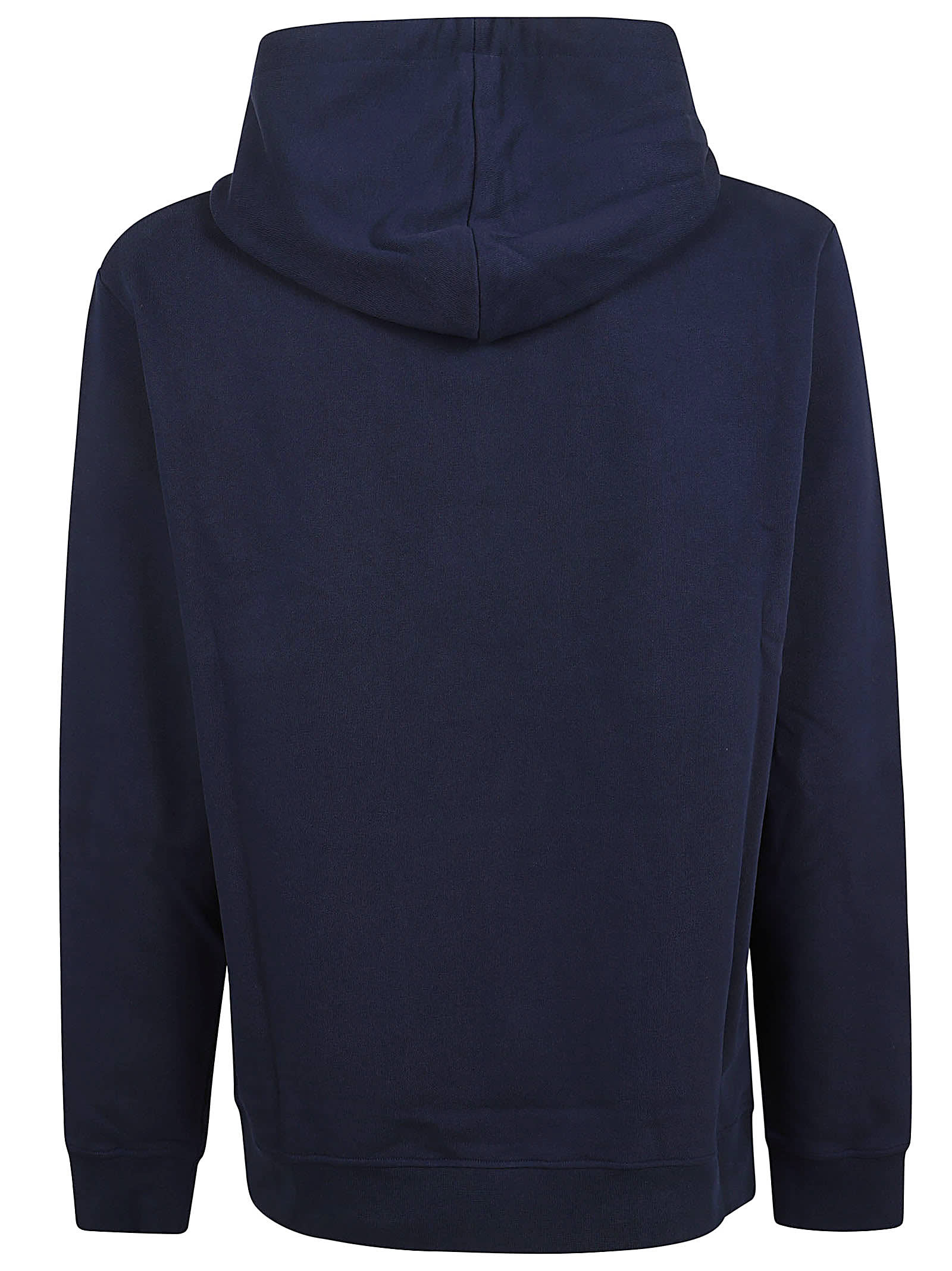 Shop Balmain Pierre Label Hoodie In Ub Marine