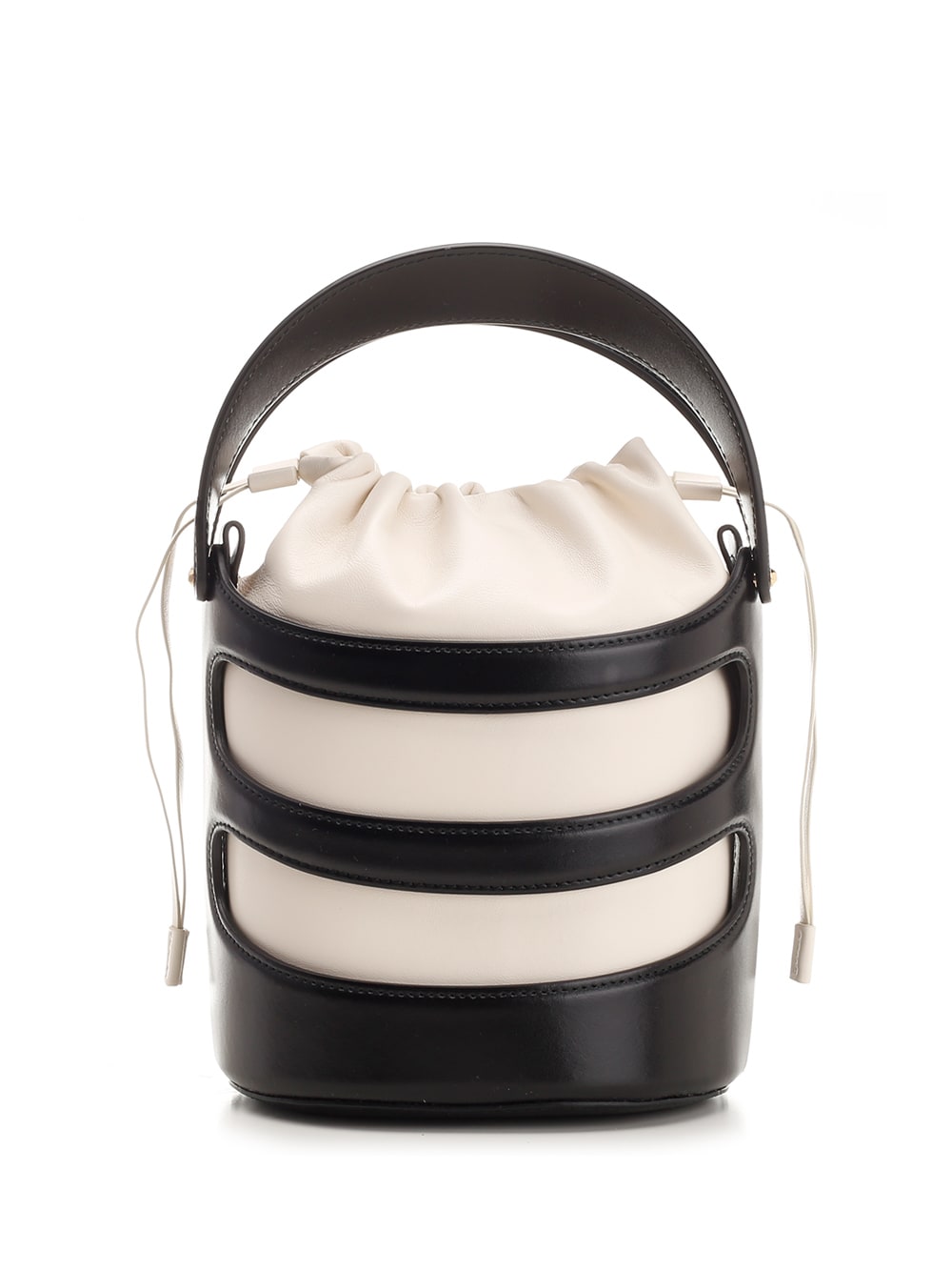 Shop Alexander Mcqueen The Rise Bucket Bag In White