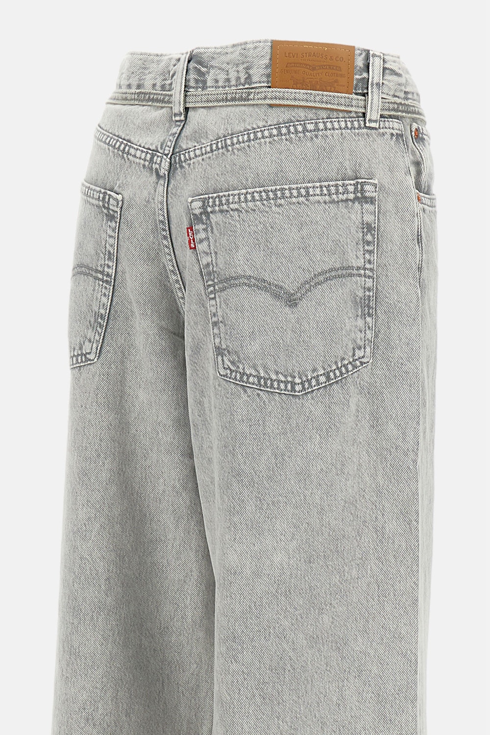 Levi's Womens Grey Xl Straight-leg Denim Jeans In Gray