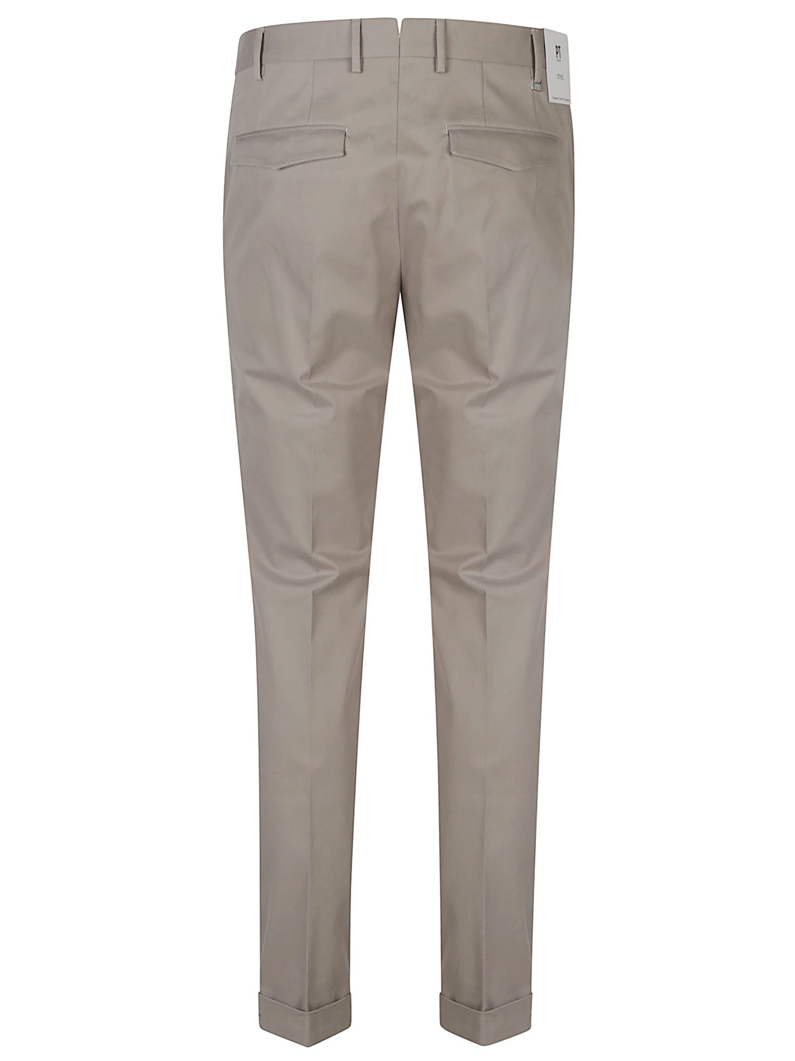Pt Torino Master Flat Front Pant In Brown