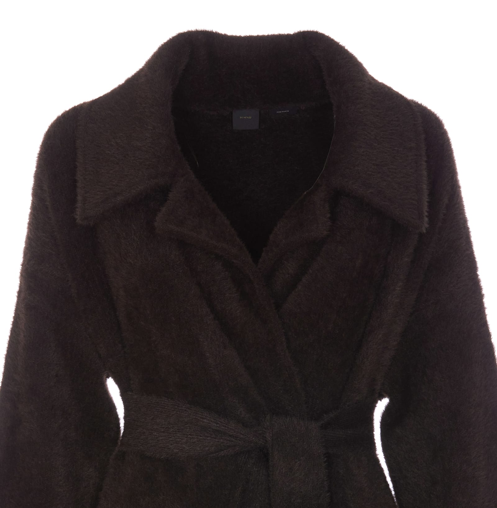 Shop Pinko Levulosio Coat In Brown