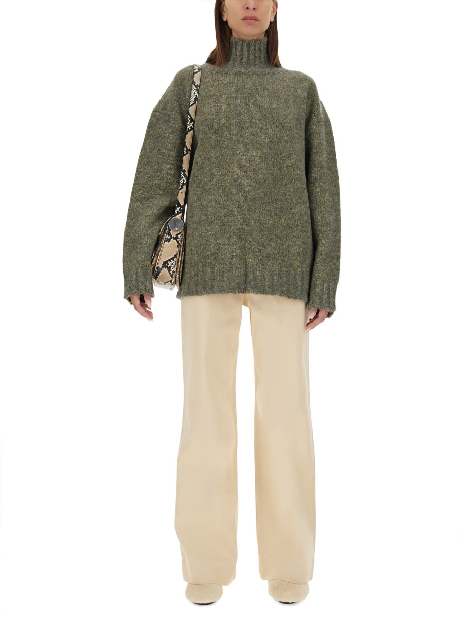Jil Sander Flared Pants In Ivory