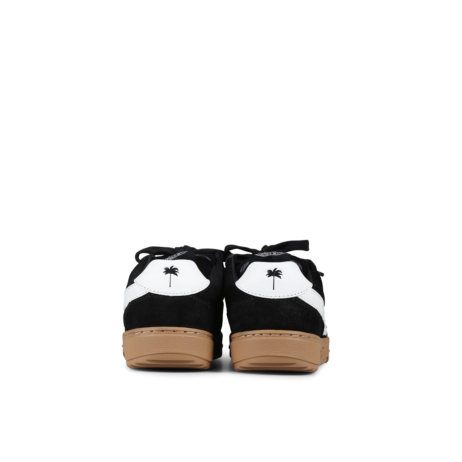 Palm Angels Black Sneakers For Kids With Palm Tree In Black