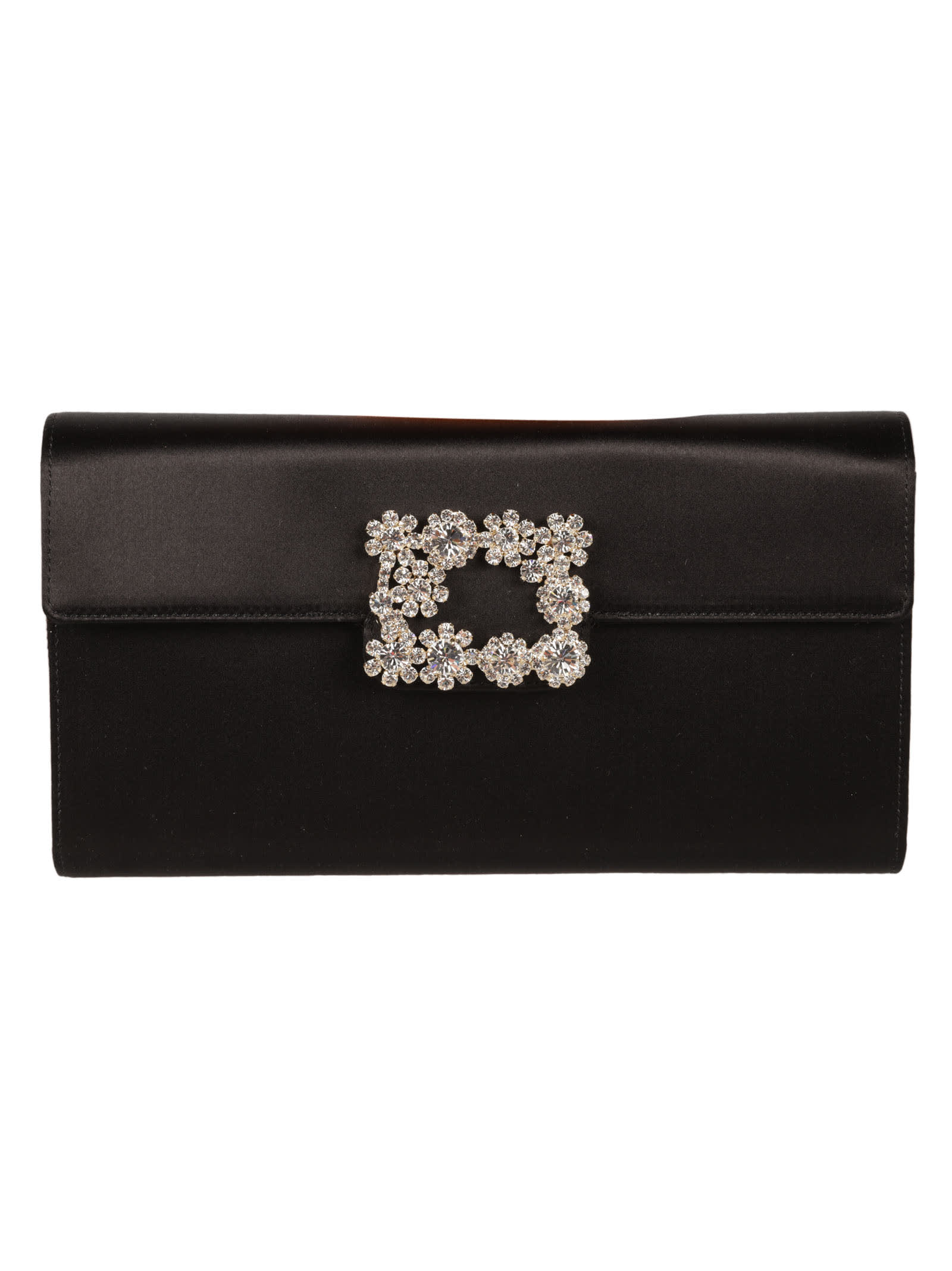 Shop Roger Vivier Floral Embellished Clutch