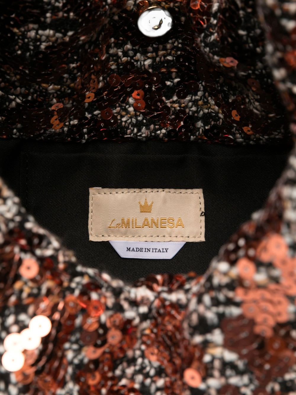 La Milanesa Sequin-embellished Triangle Shoulder Bag In Pink