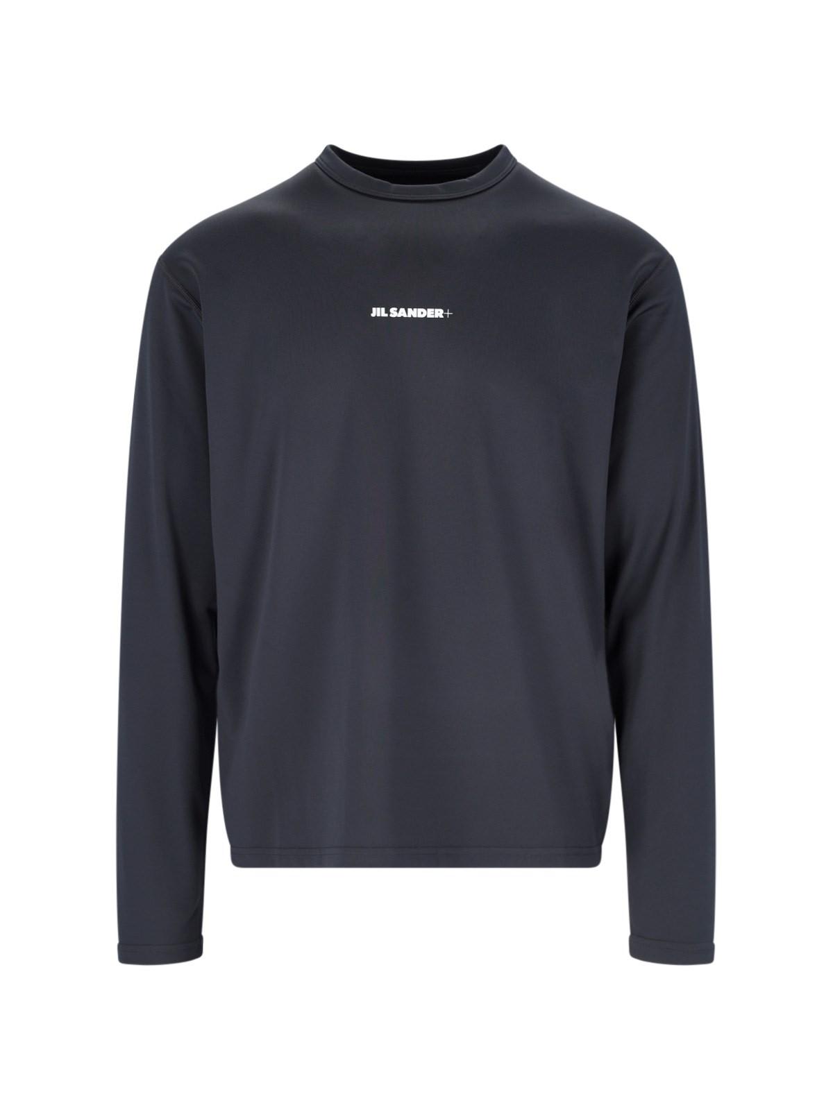 Shop Jil Sander Logo T-shirt In Black