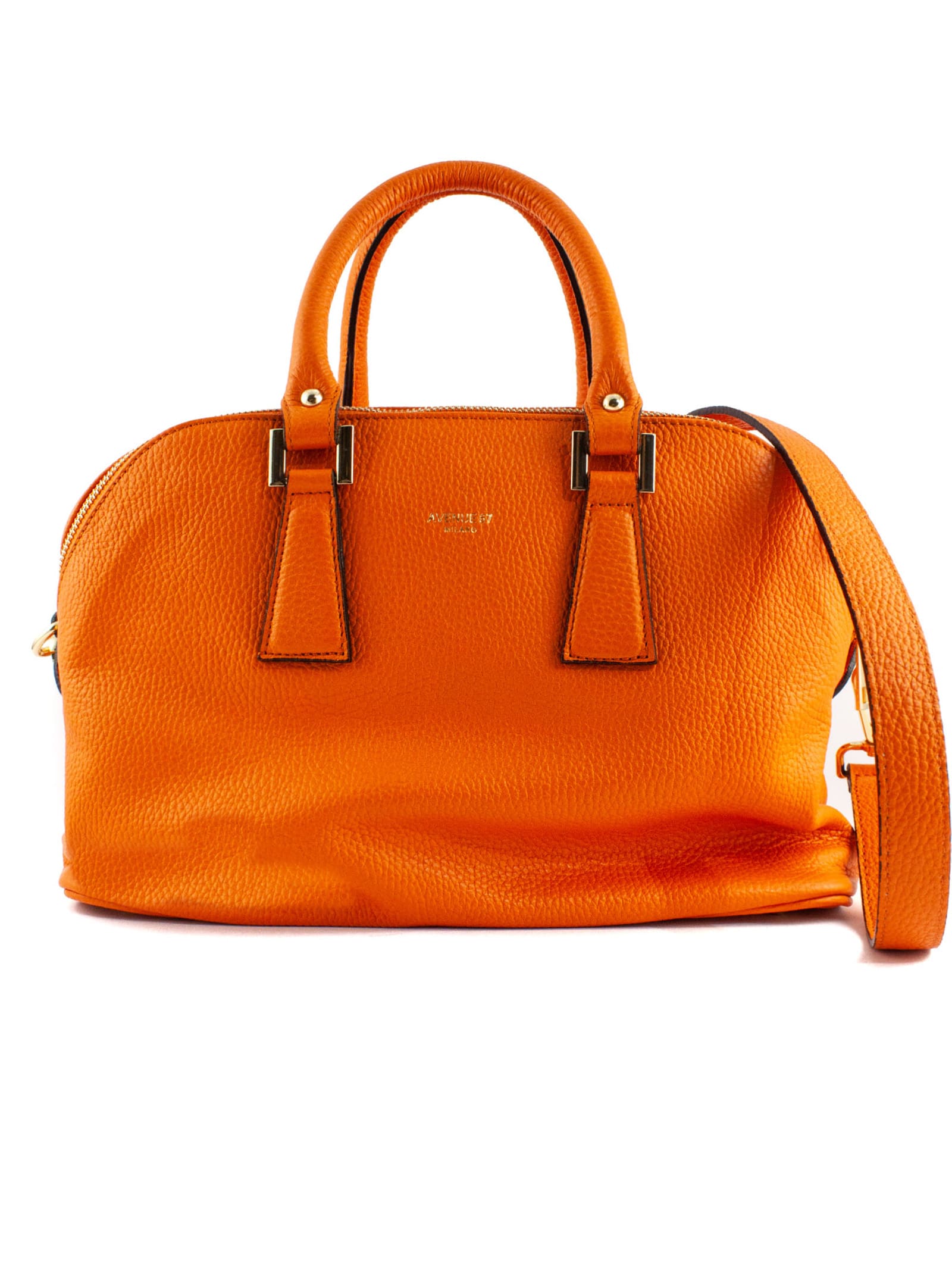 Avenue 67 Fandango Xs Shoulder Bag In Orange Leather