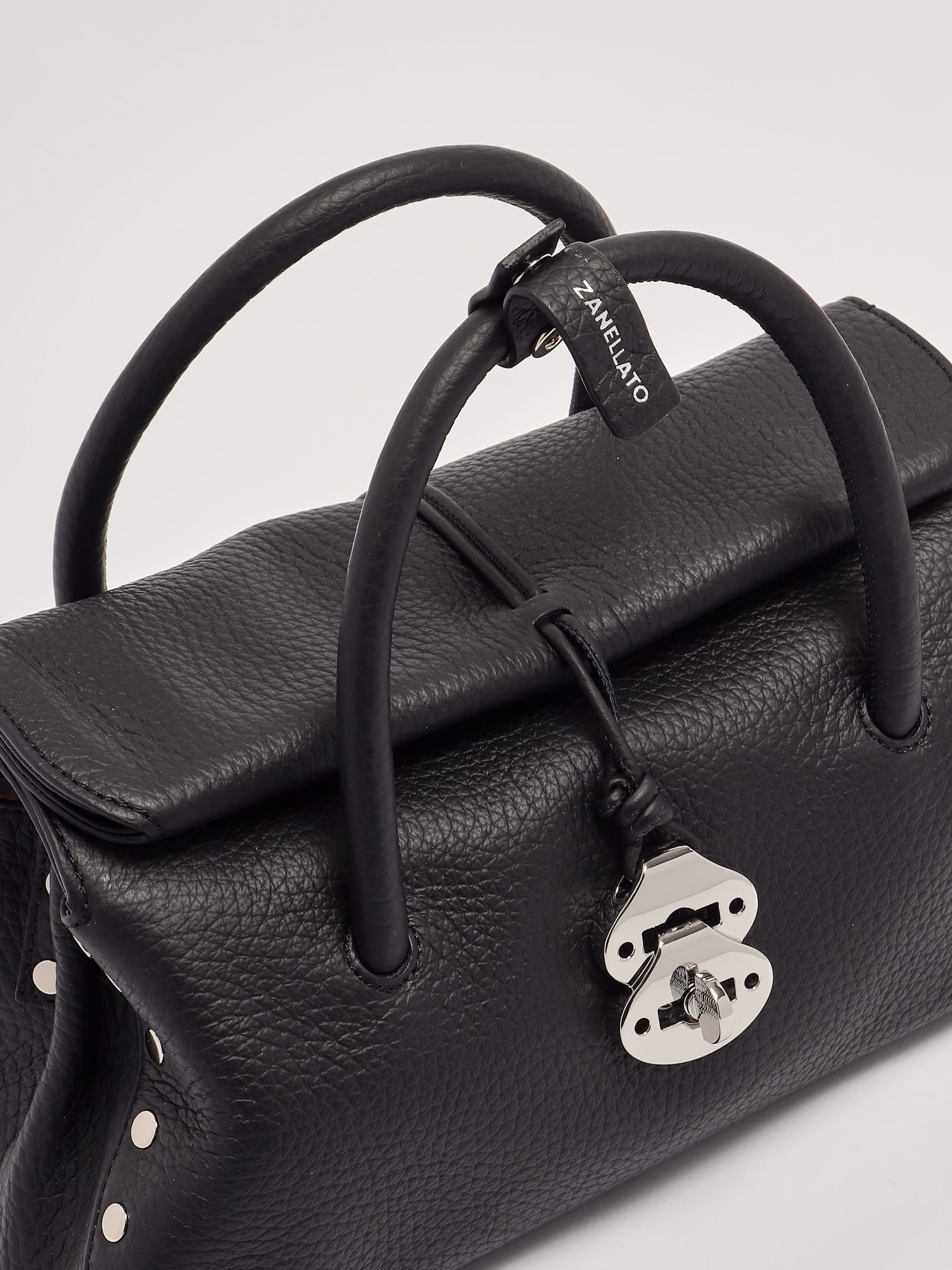 Zanellato Dotta Centauro S Shoulder Bag In Nero