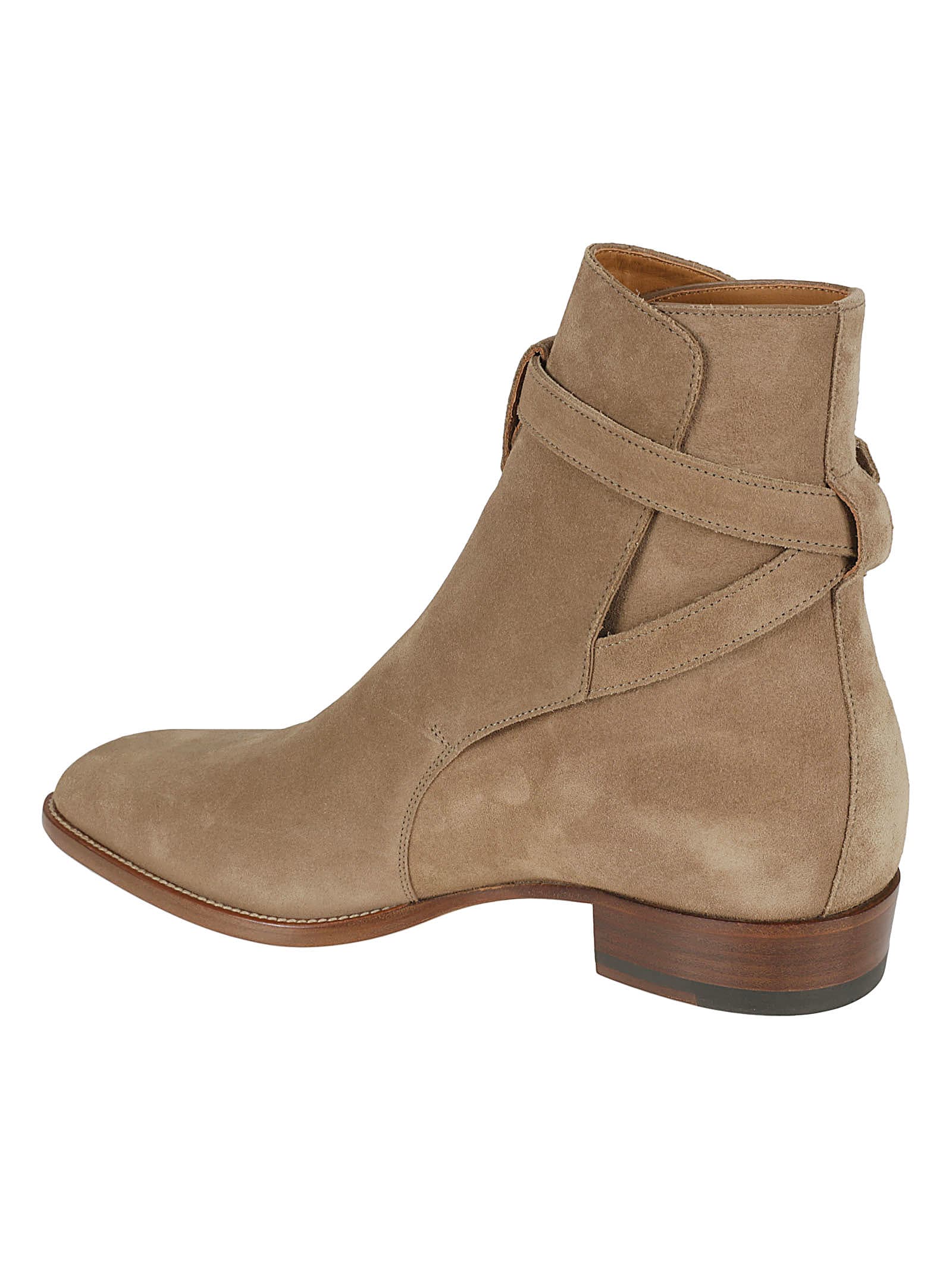 Shop Saint Laurent Wyatt 30 Joohpur Boots In New Sigaro