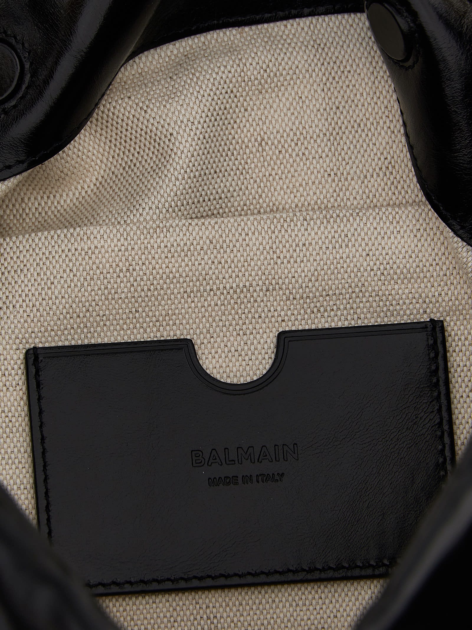 Balmain Sync Hobo Shoulder Bag In Black