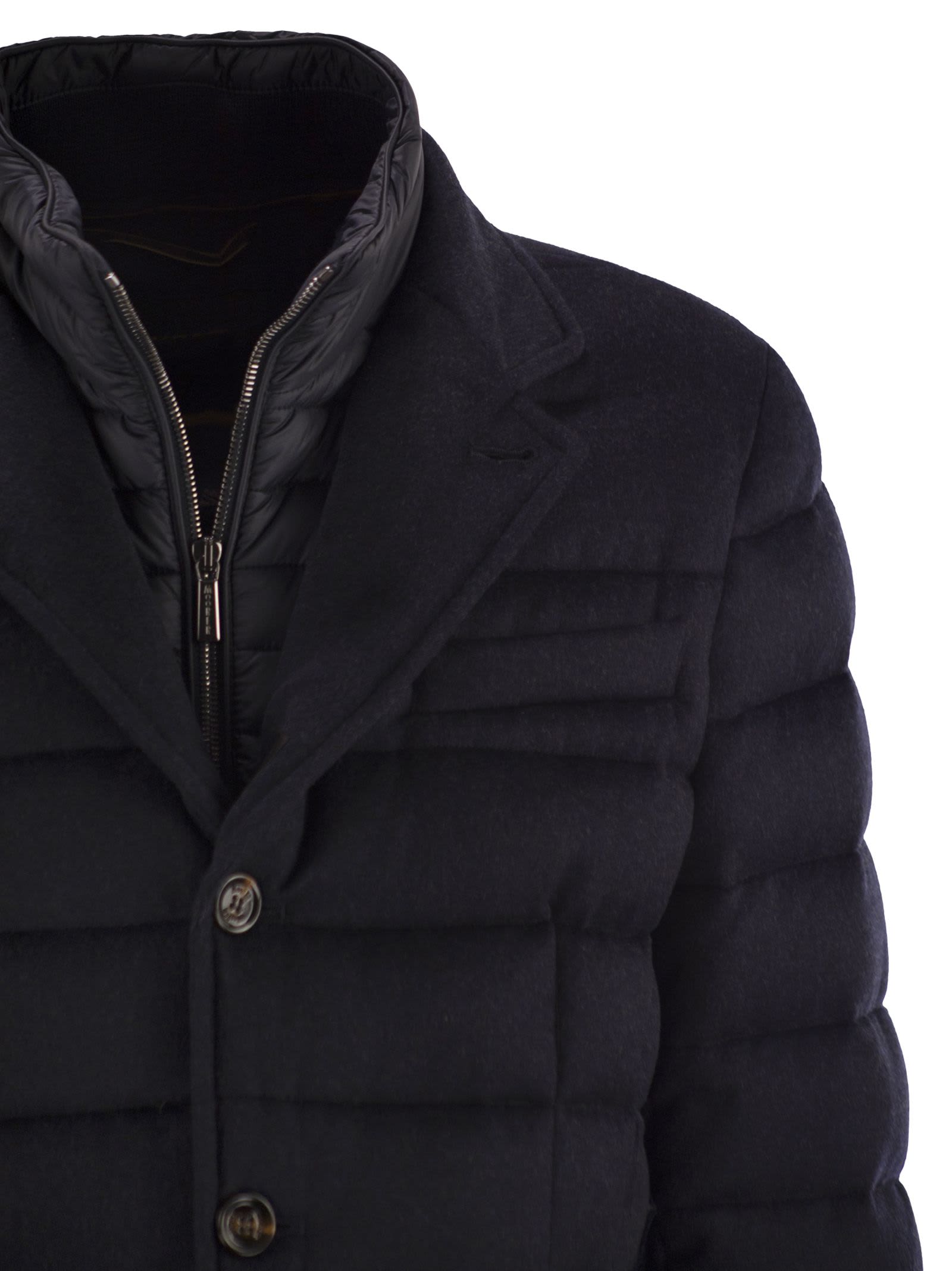 Moorer Nomos-ls9 - Jacket-style Down Jacket In Black