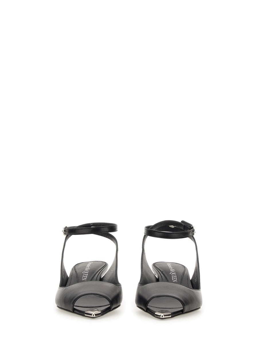 Shop Alexander Mcqueen Punk Sandal. In Black