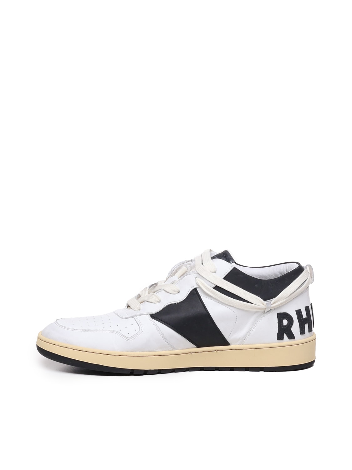 Shop Rhude Rhecess Sneakers In Black, White