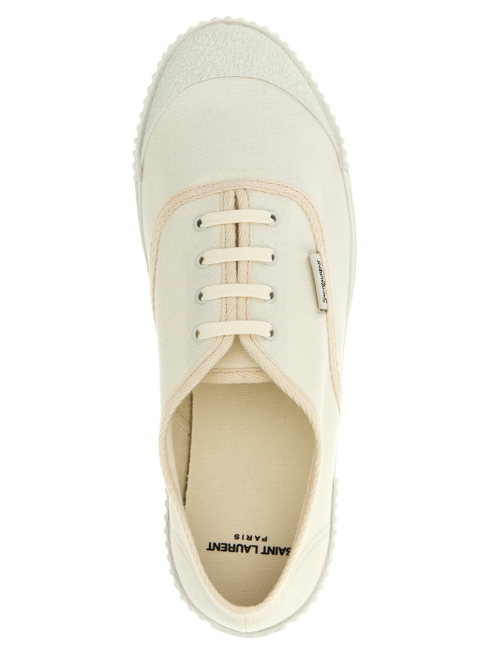 Shop Saint Laurent Wes Sneakers In White