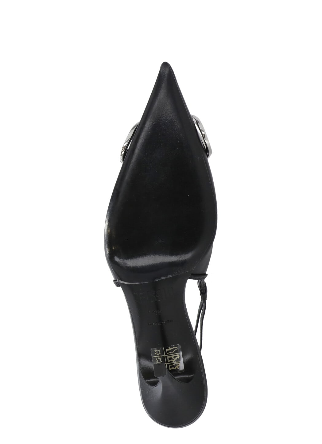 Shop Diesel D-venus Heeled Shoes In Black