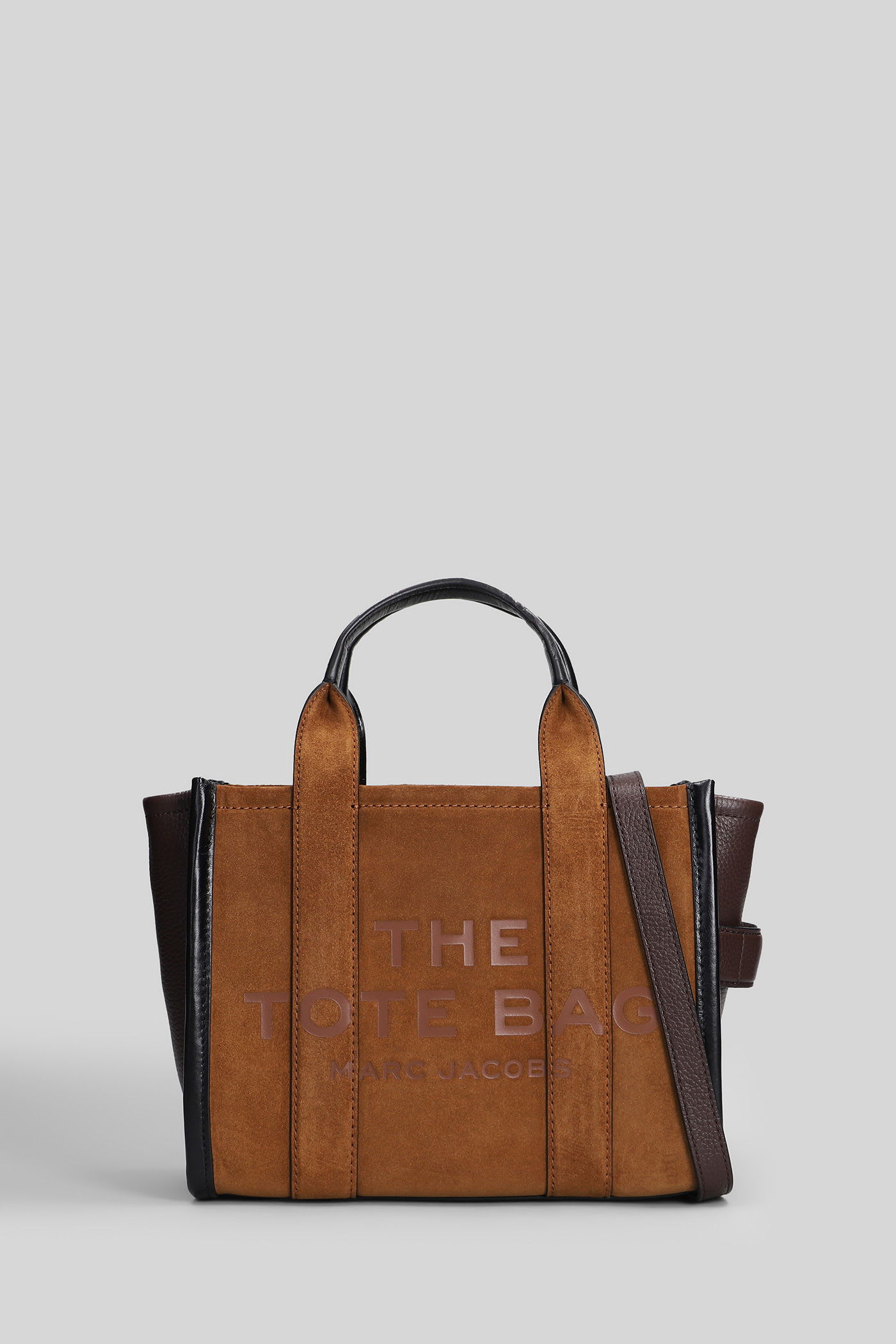 Marc Jacobs The Small Tote Tote In Leather Color Suede In Brown