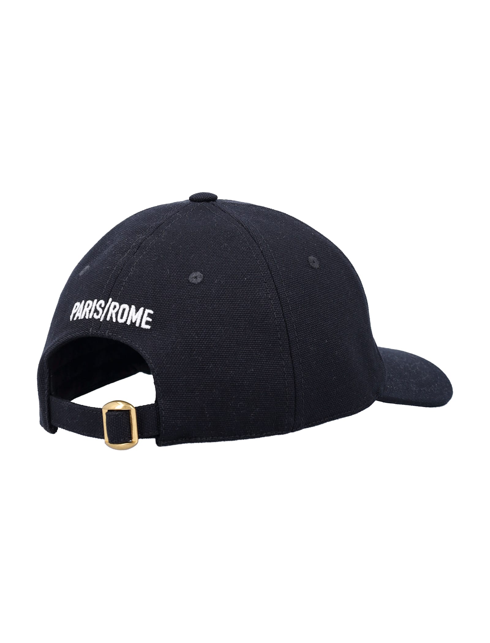 Valentino Cotton Baseball Cap With Embroidery In Black